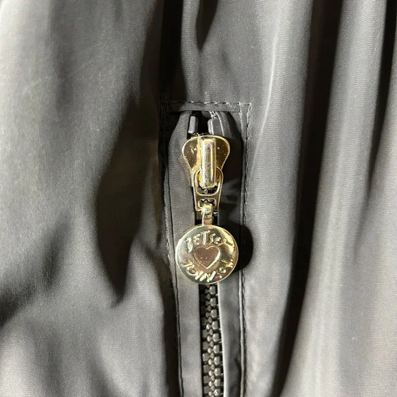 Betsey Johnson Brown Ruffle Edge Coat Size XS *missing hood button - Picture 9 of 16